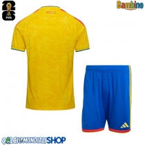 Maglie da calcio Colombia Prima Maglia Bambino Mondiali 2026  Manica Corta (+ Pantaloni corti)